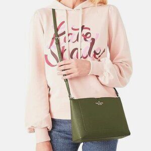 New Kate Spade Harlow Pebbled Leather Crossbody - Enchanted Green